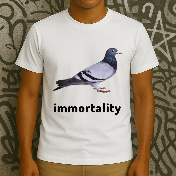 Immortality Pigeon Meme Oddly Weirdcore T-Shirt