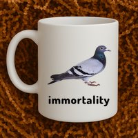 Immortality Pigeon Meme Oddly Weirdcore Mug