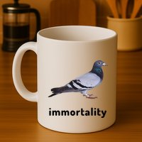 Immortality Pigeon Meme Oddly Weirdcore Mug