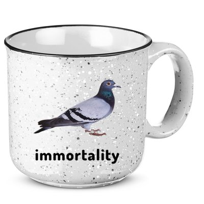 Immortality Pigeon Meme Oddly Weirdcore 15oz Campfire Ceramic Mug