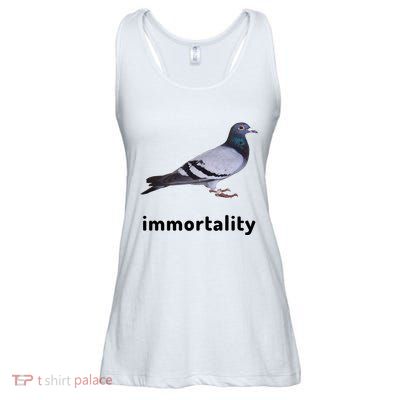 Immortality Pigeon Meme Oddly Weirdcore Ladies Essential Flowy Tank