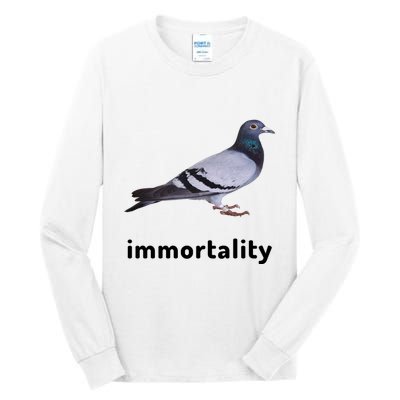 Immortality Pigeon Meme Oddly Weirdcore Tall Long Sleeve T-Shirt