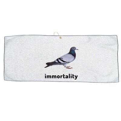 Immortality Pigeon Meme Oddly Weirdcore Large Microfiber Waffle Golf Towel