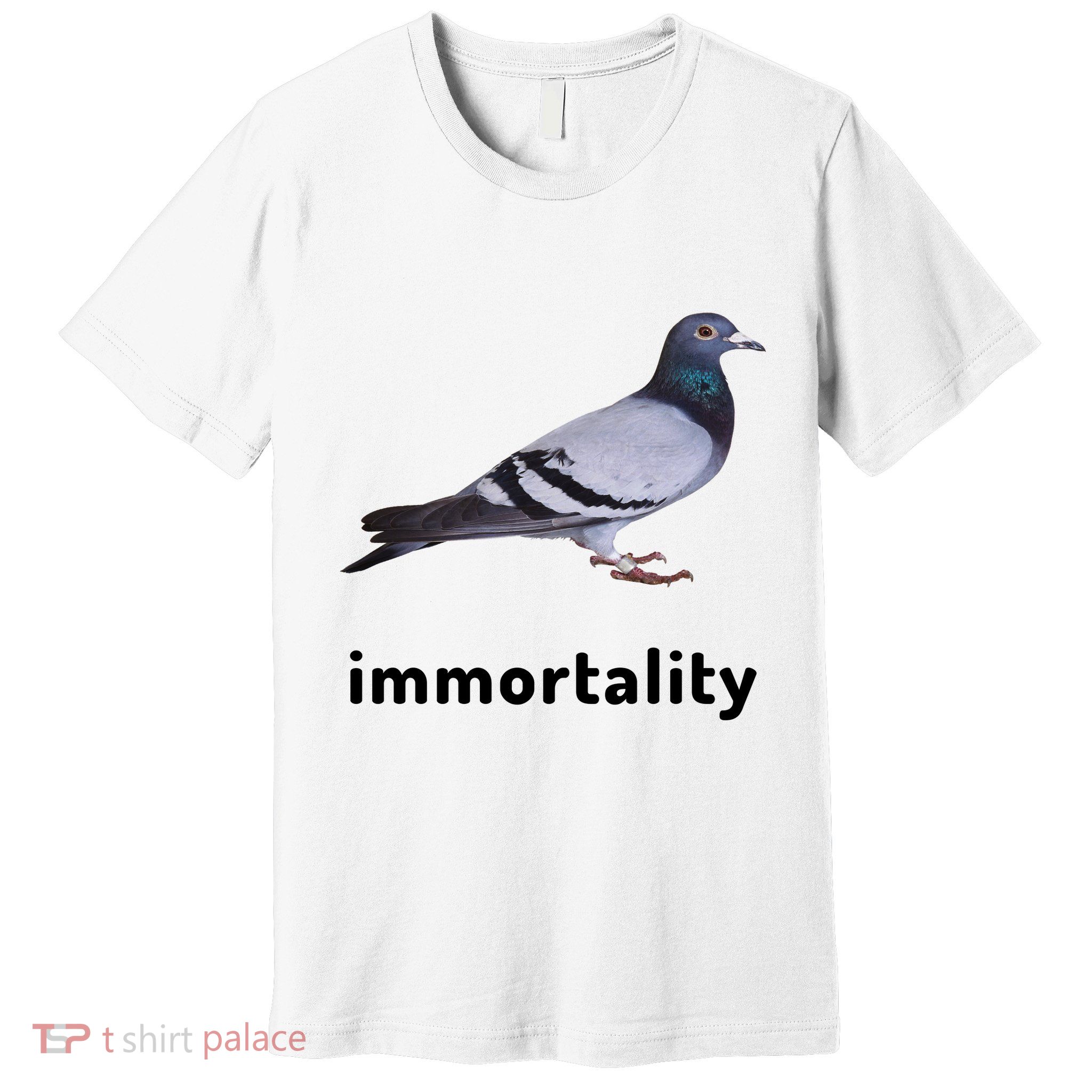 Immortality Pigeon Meme Oddly Weirdcore Premium T-Shirt