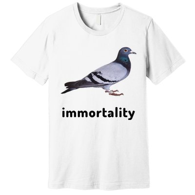 Immortality Pigeon Meme Oddly Weirdcore Premium T-Shirt