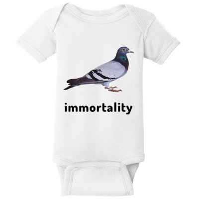 Immortality Pigeon Meme Oddly Weirdcore Baby Bodysuit