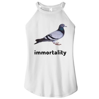 Immortality Pigeon Meme Oddly Weirdcore Women's Perfect Tri Rocker Tank