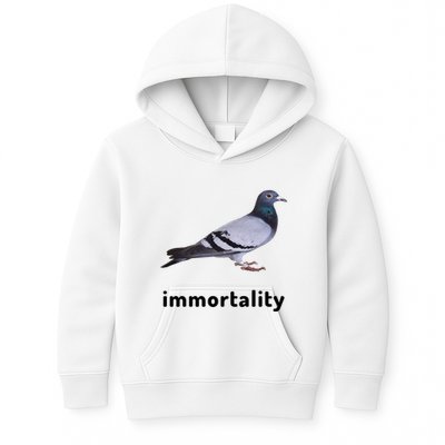 Immortality Pigeon Meme Oddly Weirdcore Kids Hoodie