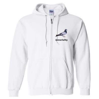 Immortality Pigeon Meme Oddly Weirdcore Full Zip Hoodie