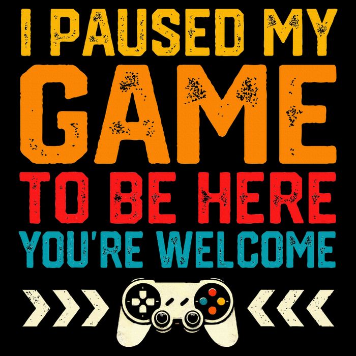 I Paused My Game To Be Here Funny Video Gamer  Cooling Performance Crew T-Shirt