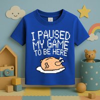 I Paused My Game To Be Here Pixel Turkey Toddler T-Shirt