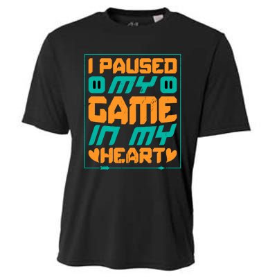 I Paused My Game T Cooling Performance Crew T-Shirt