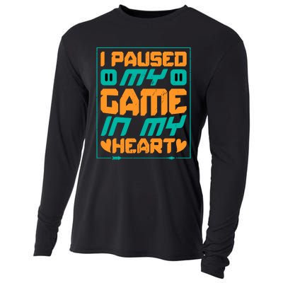 I Paused My Game T Cooling Performance Long Sleeve Crew