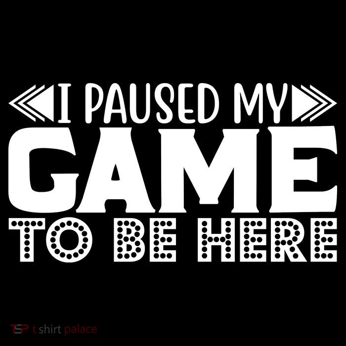 I Paused My Game T Drawstring Bag