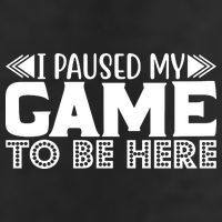 I Paused My Game T Golf Towel