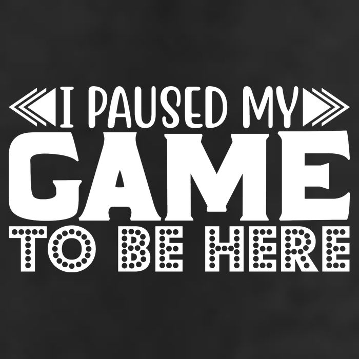 I Paused My Game T Golf Towel