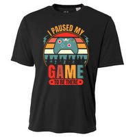 I Paused My Game Cooling Performance Crew T-Shirt