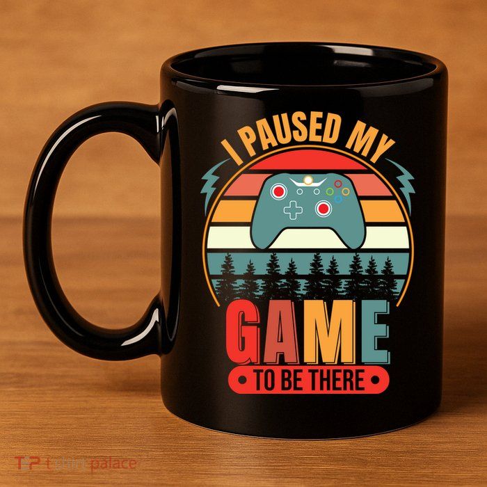 I Paused My Game 11oz C Handle Ceramic Mug