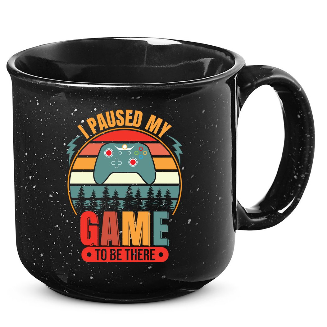 I Paused My Game 15oz Campfire Ceramic Mug