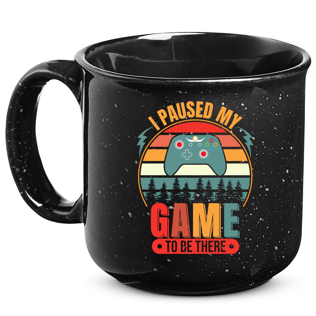 I Paused My Game 15oz Campfire Ceramic Mug