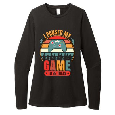 I Paused My Game Womens CVC Long Sleeve Shirt