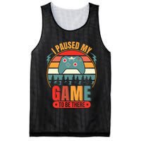I Paused My Game Mesh Reversible Basketball Jersey Tank