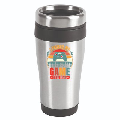 I Paused My Game 16oz Travel Tumbler