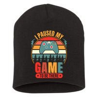 I Paused My Game Short Acrylic Beanie