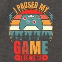 I Paused My Game Vector Backpack