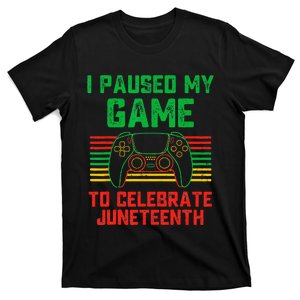 I Paused My Game To Celebrate Juneteenth Gamer Teen T-Shirt