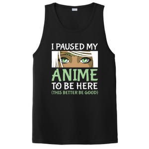 I Paused My Anime To Be Here Otaku Fantasy Anime Girl Gift PosiCharge Competitor Tank