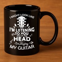 I'm Playing My Guitar 11oz C Handle Ceramic Mug