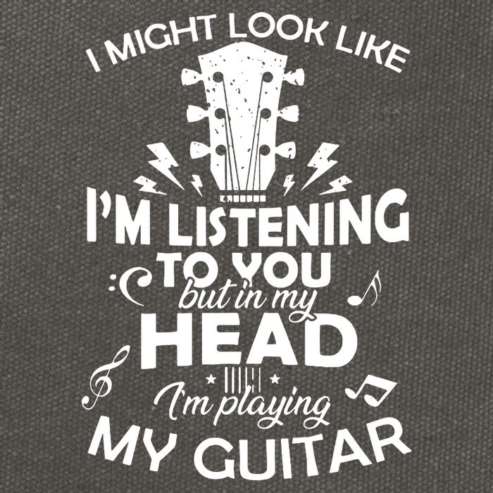 I'm Playing My Guitar Cotton Canvas Backpack