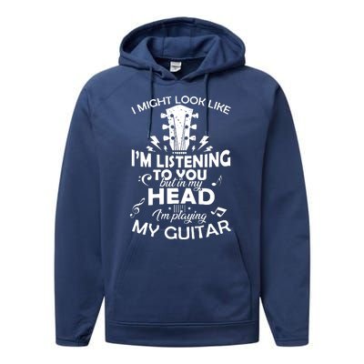 I'm Playing My Guitar Performance Fleece Hoodie