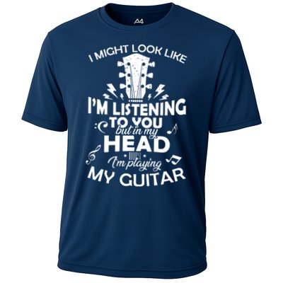 I'm Playing My Guitar Cooling Performance Crew T-Shirt