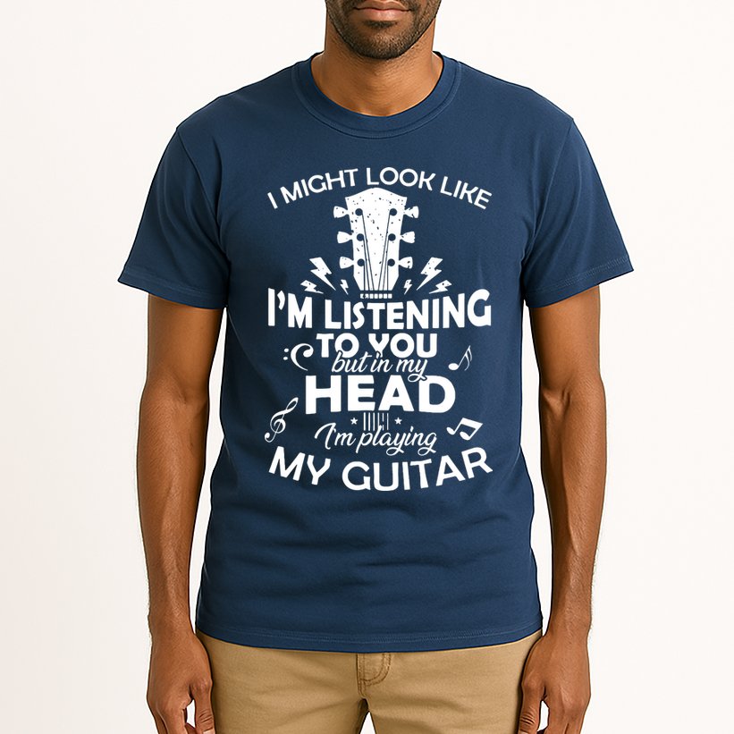 I'm Playing My Guitar Tall T-Shirt