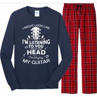 I'm Playing My Guitar Long Sleeve Pajama Set