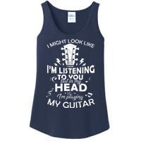 I'm Playing My Guitar Ladies Essential Tank