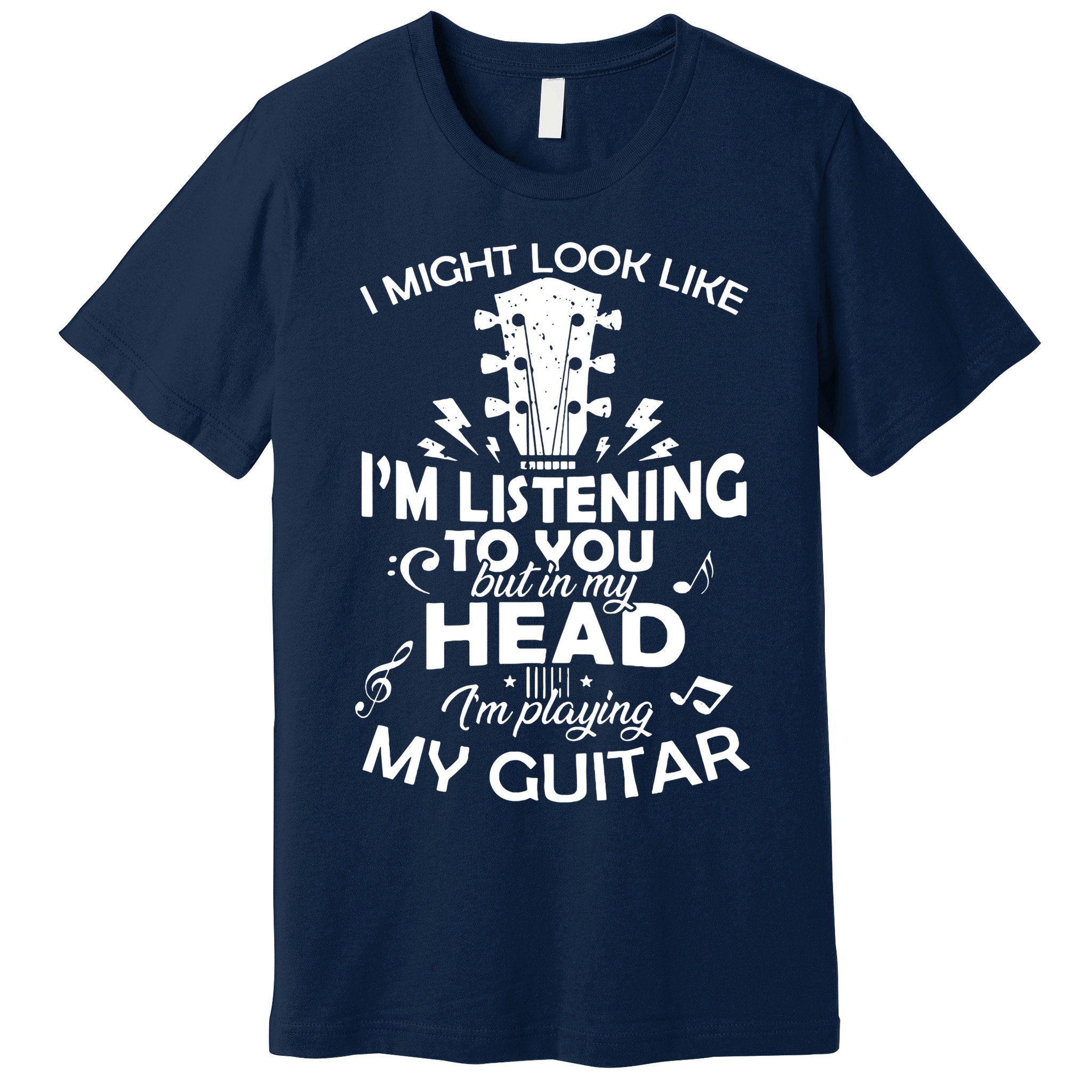 I'm Playing My Guitar Premium T-Shirt