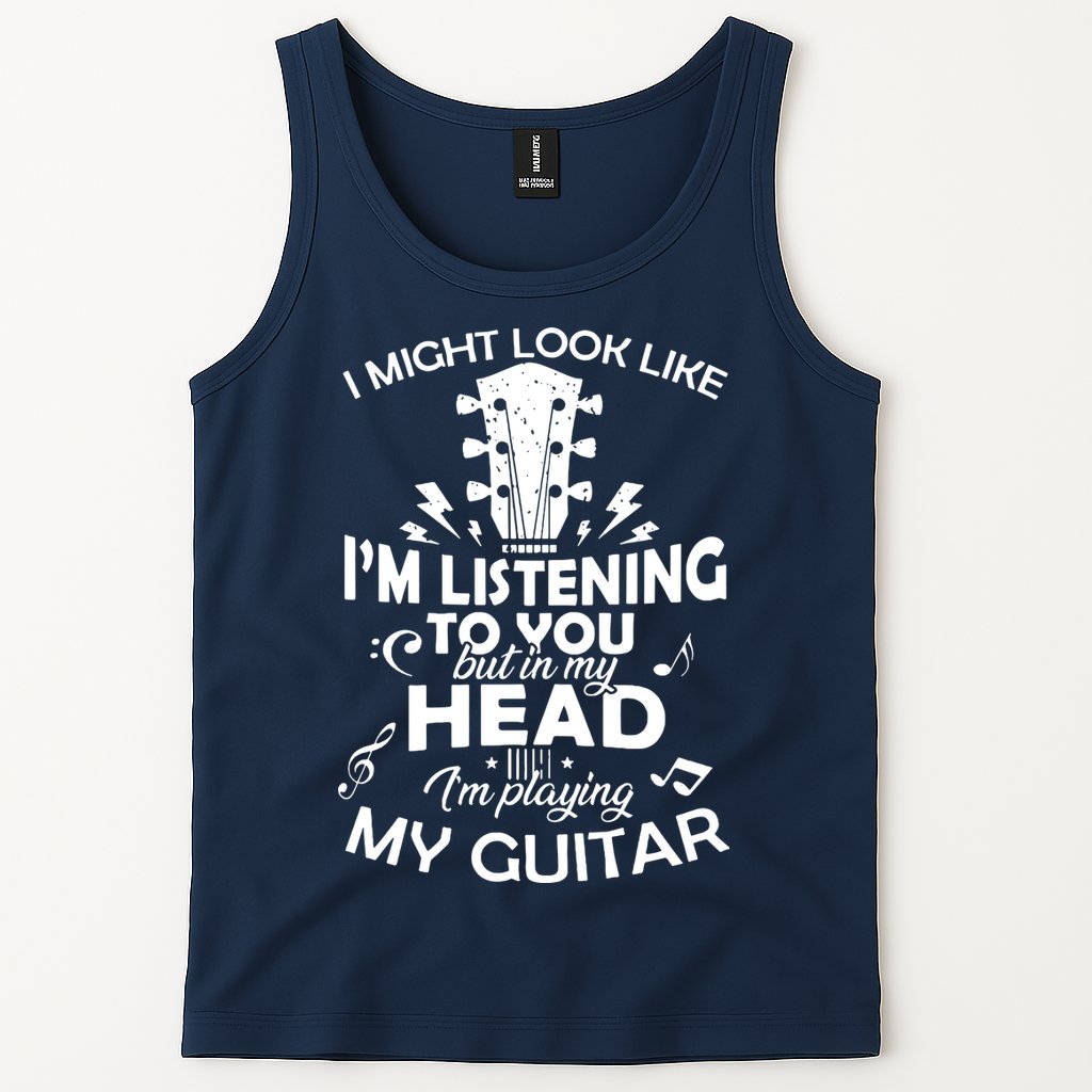 I'm Playing My Guitar Tank Top
