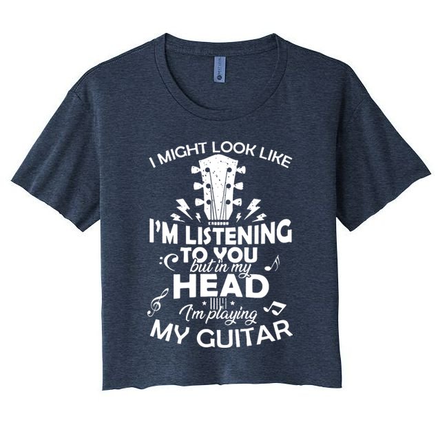 I'm Playing My Guitar Crop Top
