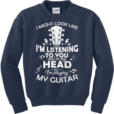 I'm Playing My Guitar Kids Sweatshirt