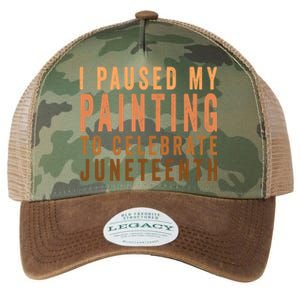 I Paused My Painting To Celebrate Junenth Black History Gift Legacy Tie Dye Trucker Hat