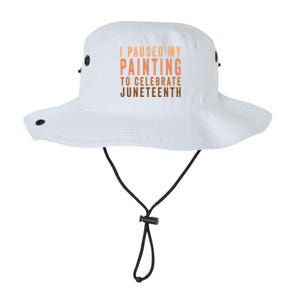 I Paused My Painting To Celebrate Junenth Black History Gift Legacy Cool Fit Booney Bucket Hat