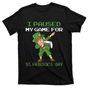 I Paused My Game For St Patricks Day Dabbing Leprechaun Boys T-Shirt