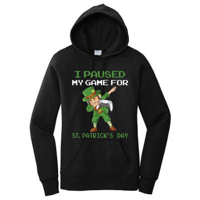 I Paused My Game For St Patricks Day Dabbing Leprechaun Boys Women's Pullover Hoodie