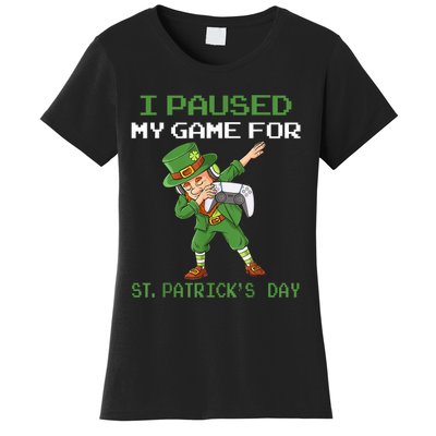 I Paused My Game For St Patricks Day Dabbing Leprechaun Boys Women's T-Shirt