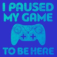 I Paused My Game To Be Here Gift Video Gamer Funny Gift Great Gift Zip Tote Bag