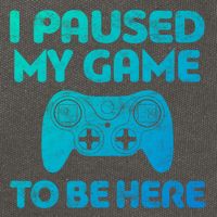 I Paused My Game To Be Here Gift Video Gamer Funny Gift Great Gift Cotton Canvas Backpack