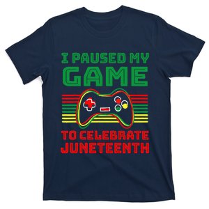 I Paused My Game To Celebrate Juneteenth Gamer T-Shirt